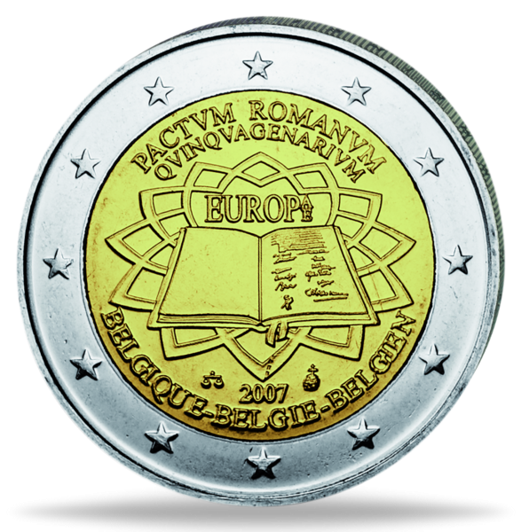 2 Euro Römische Verträge - Vorderseite Münze