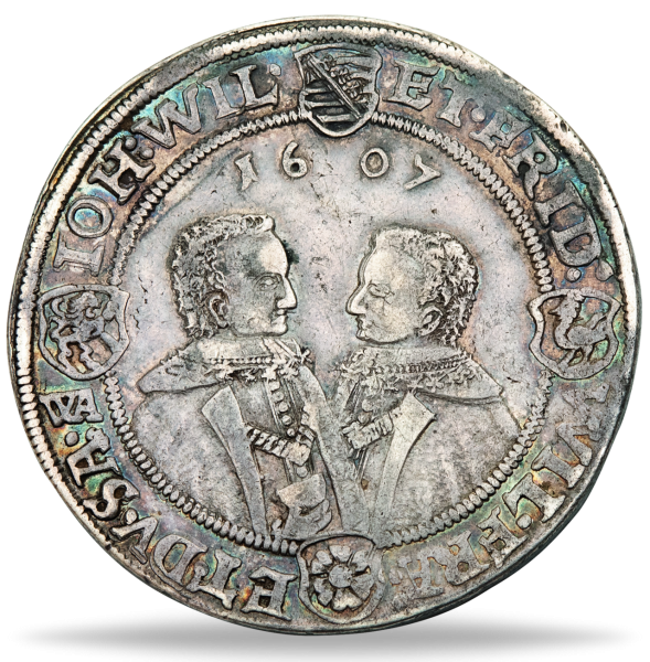 Vierbrüdertaler 1605-1612 Johann Philipp und seine drei Brüder Münze Vorderseite