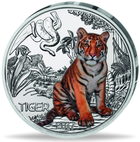 3 Euro Tiger _- Vorderseite Münze
