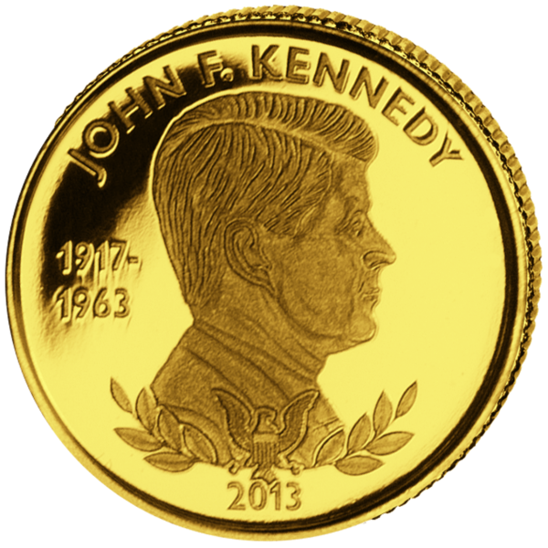 1500 Francs J.F. Kennedy - Gold - Münze Vorderseite