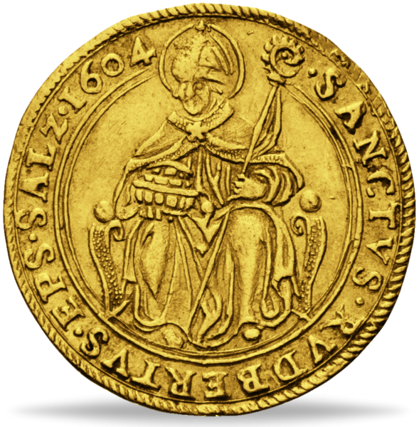 Doppeldukat Salzburg 1598 bis 1611 - Vorderseite Münze