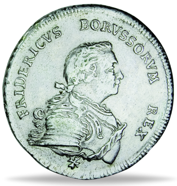 1 2 Taler Friedrich II. - Vorderseite Münze 