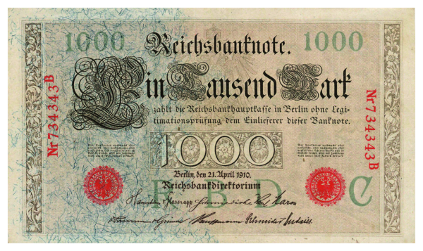 1000 Reichsmark Banknote