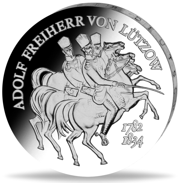 5 Mark der DDR Adolf Freiherr von Lützow - Münze Vorderseite