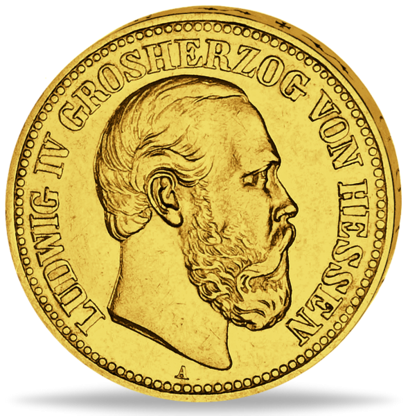 10 Mark Ludwig IV.  1890 A - Vorderseite Münze