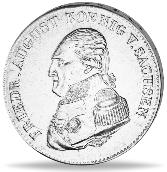 Konventionstaler Friedrich August I. Thun 300 - Münze Vorderseite