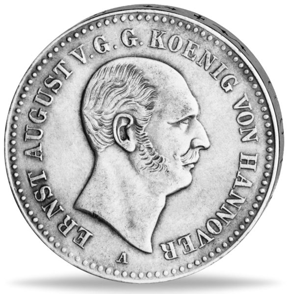 Königreich Hannover, Taler Ernst August V. Thun 160 - Vorderseite Münze