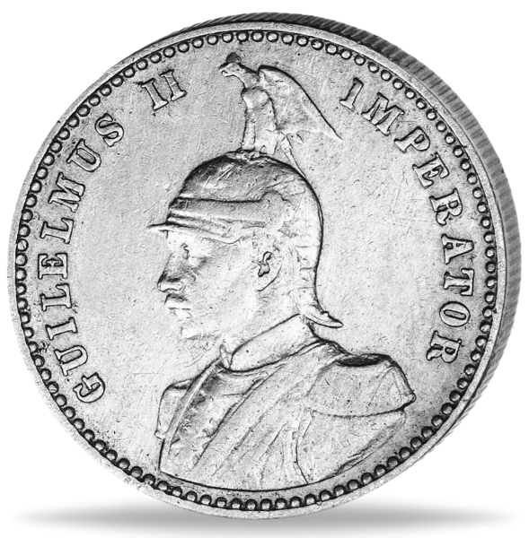 1_4 Rupie Wilhelm II - Vorderseite Münze