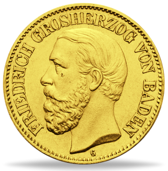10 Mark Friedrich Baden - Vorderseite Münze