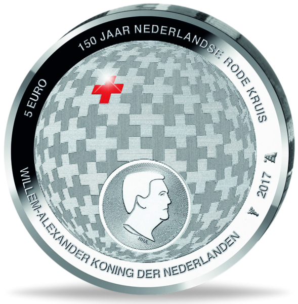 5 Euro 10 Jahre Rotes Kreuz - Münze Vorderseite