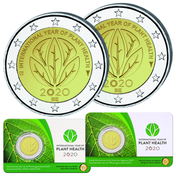 2x 2 Euro Pflanzengesundheit FR+NL - Satzbild