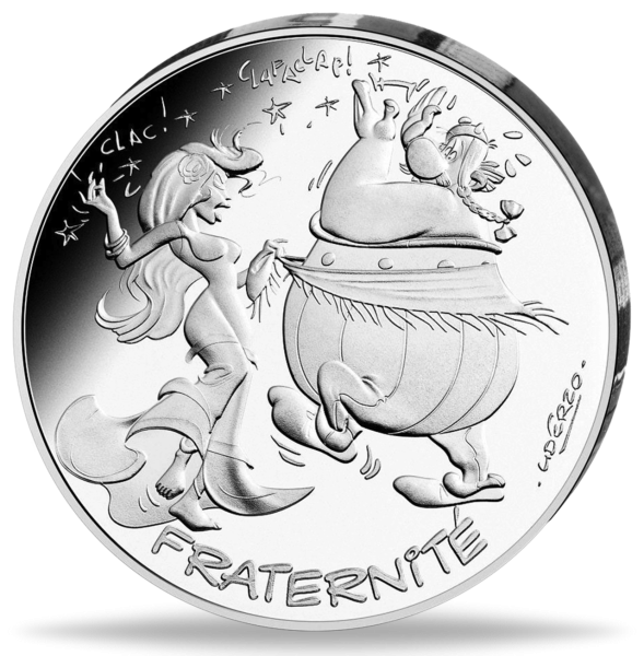 10 Euro Asterix Spanier - Vorderseite Münze