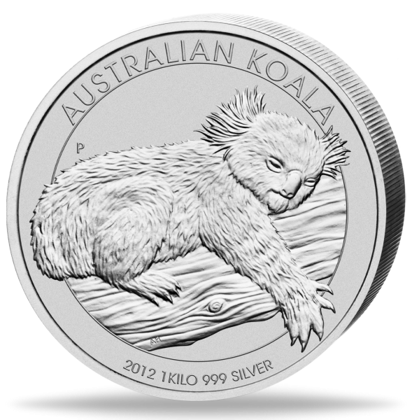 Australien 30 Dollar Koala 1 Kilo Silber 2012 - Münze Vorderseite