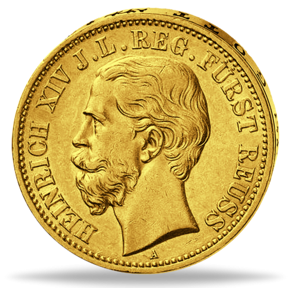 20 Mark Heinrich XIV. - Vorderseite Münze