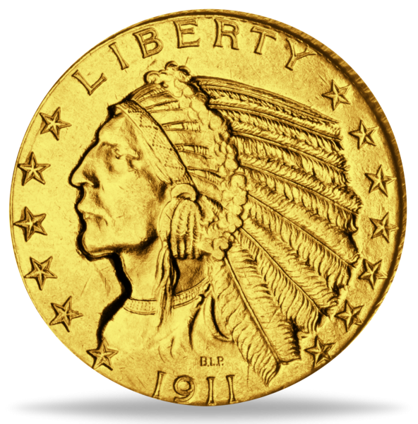 5 Dollar Indian Head - Rückseite Münze
