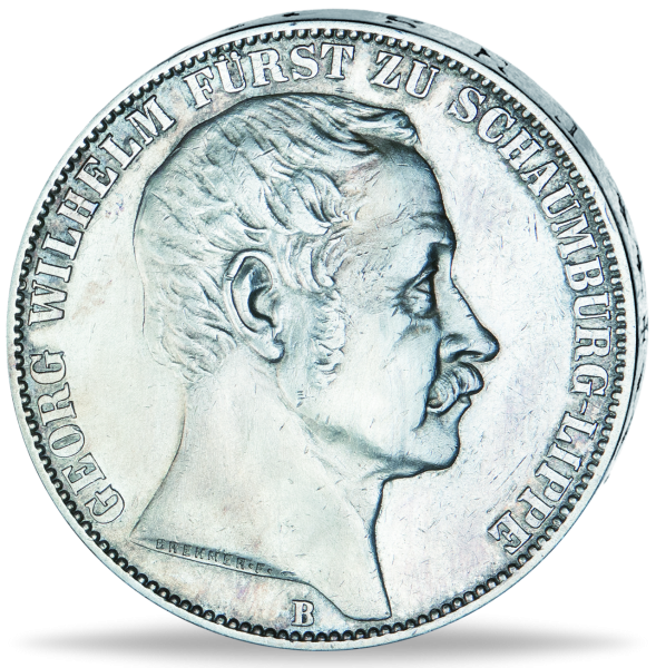 Vereinstaler Georg Wilhelm Thun 389 - Münze Vorderseite
