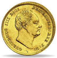 1/2 Pfund William IV. 1835-37 - Münze Vorderseite 1/2 Pfund William IV. 1835-37 - Münze Vorderseite