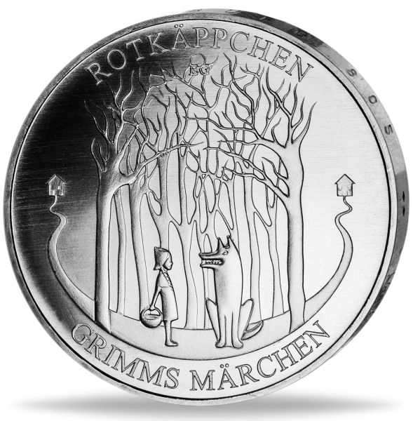 20 Euro Rotkäppchen - Silber - Münze Vorderseite