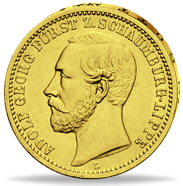 20 Mark Fürst Adolf Georg - Münze Vorderseite