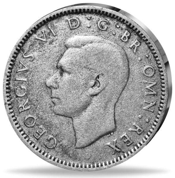 6 Pence George VI - Münze Vorderseite