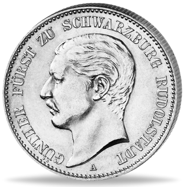 2 Mark Fürst Günther Viktor 1898 - Silber - Münze Vorderseite