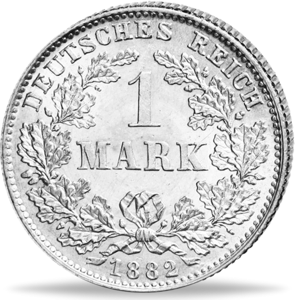 1 Mark Silbermünze des Deutschen Kaiserreichs - Vorderseite Münze