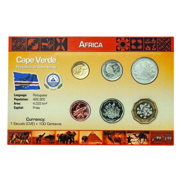 186 Escudos  Kursmünzensatz Kap Verde