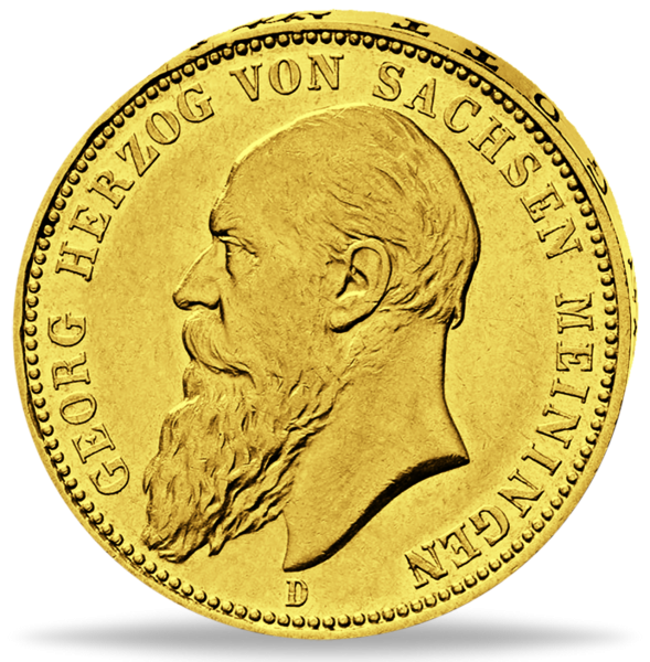 20 Mark S Meiningen Georg II 7091 - Vorderseite Münze