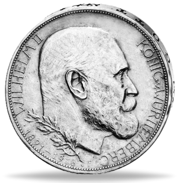 3 Mark Wilhelm II. - Regierungsjubiläum - Jaeger 178 - Münze Vorderseite