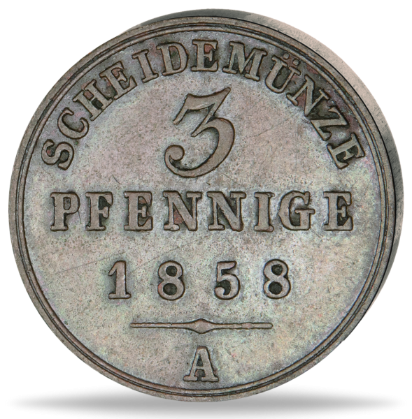 3 Pfennig Schaumburg Lippe - Vorderseite Münze