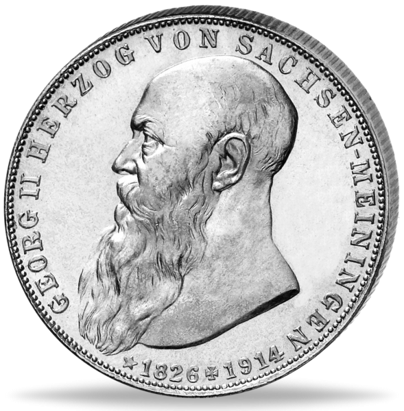 2 Mark 1915, Tod von Georg II.(Jaeger 154) - Münze Vorderseite