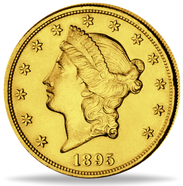 20 US Dollar Liberty Head - Vorderseite Münze
