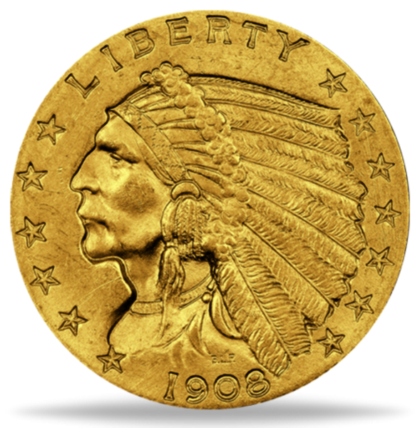 2,5 Dollar Indian-Chief - Vorderseite Münze