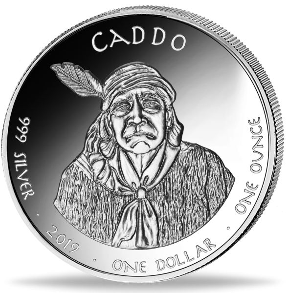 1 US-Dollar Caddo - Arkansas - Münze Vorderseite