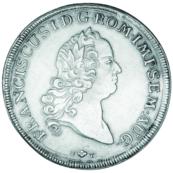 Augsburg, Konventionstaler 1765, mit Titel Franz I. Stephan - Münze Vorderseite