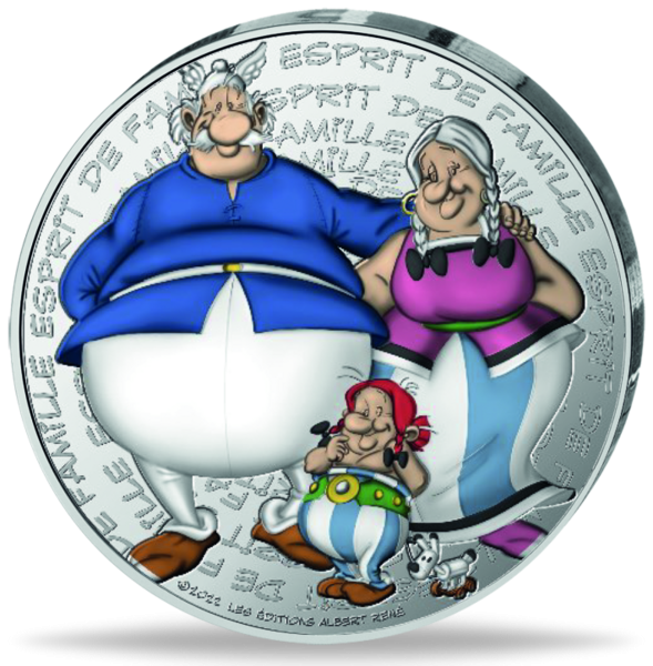 50 E Asterix - Familie - Münze Vorderseite