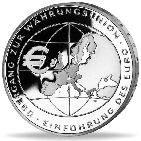 10 Euro Übergang zur Währungsunion - Vorderseite Münze