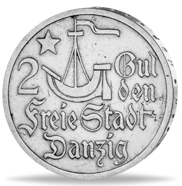 2 Gulden Danzig Kogge - Vorderseite Münze
