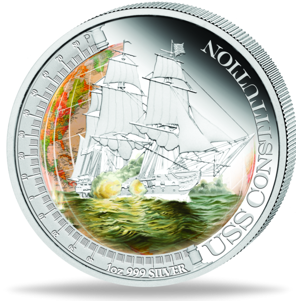 1 Dollar USS Constitution - Vorderseite Münze