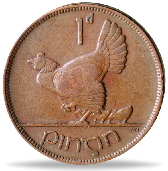 1 Penny Hahn - Bronze - Münze Vorderseite