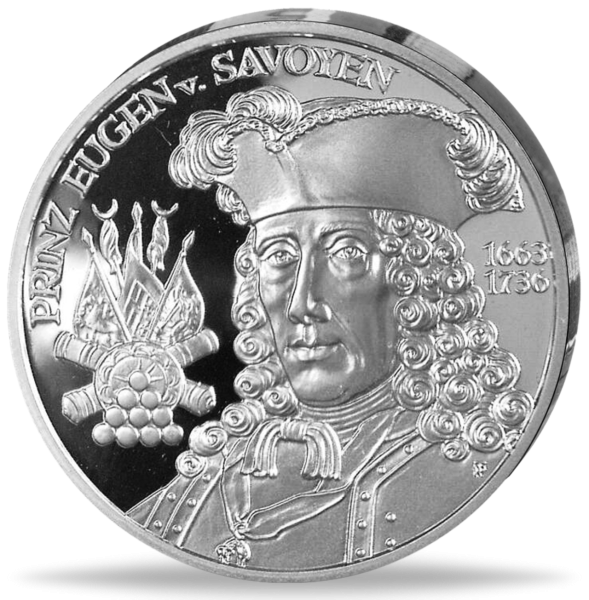 Österreich, 20 Euro Barockzeit – Prinz Eugen, 2002, PP - Münze Vorderseite