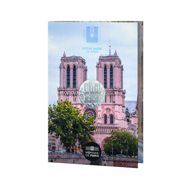 10 Euro Notre Dame 2025, Silber - Münze in Münzkarte