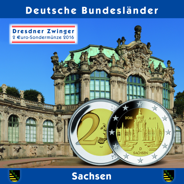 5 x 2 Euro Dresdner Zwinger - Satzbild in Blister