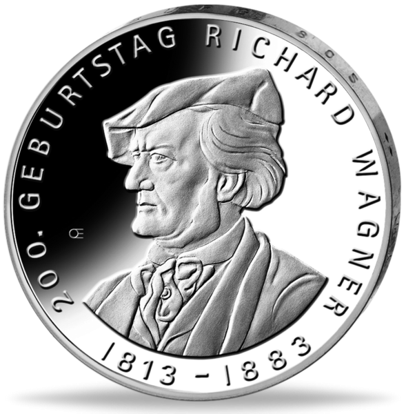 10 Euro Richard Wagner - Münze Vorderseite