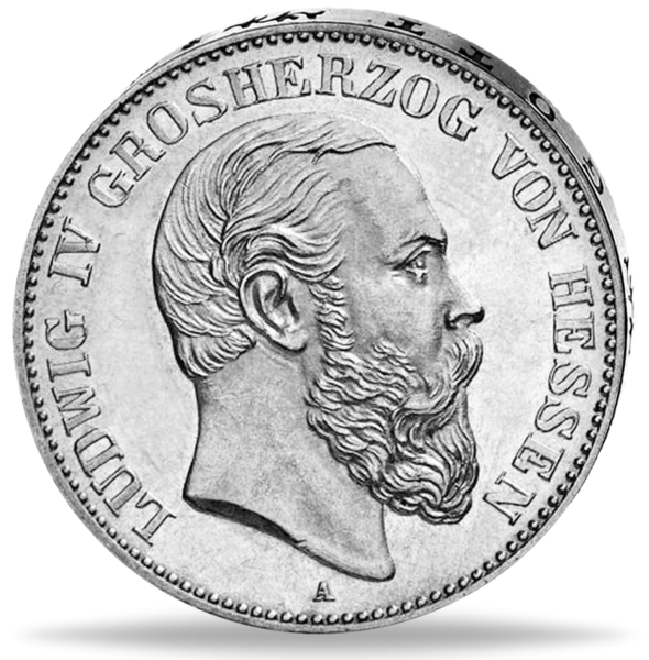 5 Mark Ludwig IV. - Hessen 1888 - Münze Vorderseite