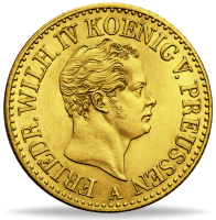 Doppelfriedrichs d'or 1846, König Friedrich Wilhelm IV - Münze Vorderseite Doppelfriedrichs d'or 1846, König Friedrich Wilhelm IV - Münze Vorderseite