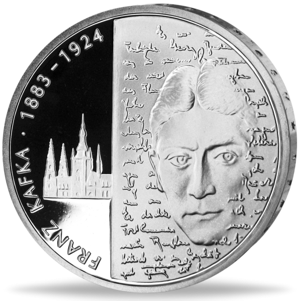 10 Euro Franz Kafka - Münze Vorderseite