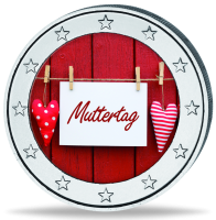 2 Euro „Muttertag“  2015 - Farbapplikation