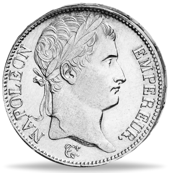 5 Francs Napoleon Kranz - Vorderseite Münze