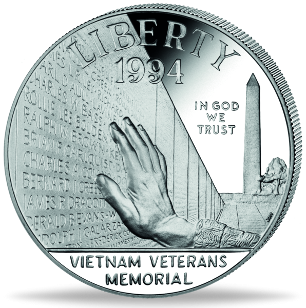1 US Dollar Vietman Veteranen 1994 - Vorderseite Münze